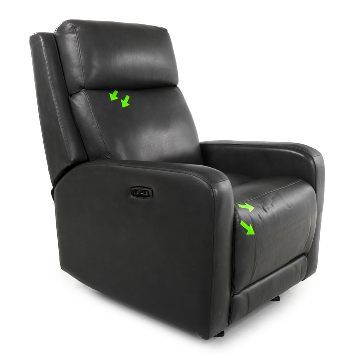 Synergy Home Arnie Leather Power Recliner