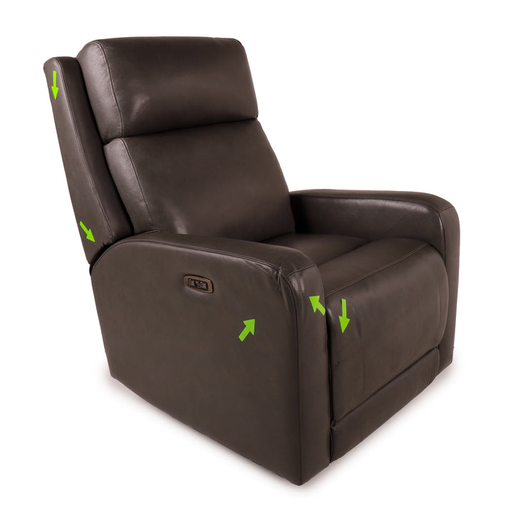 Synergy Home Arnie Leather Power Recliner