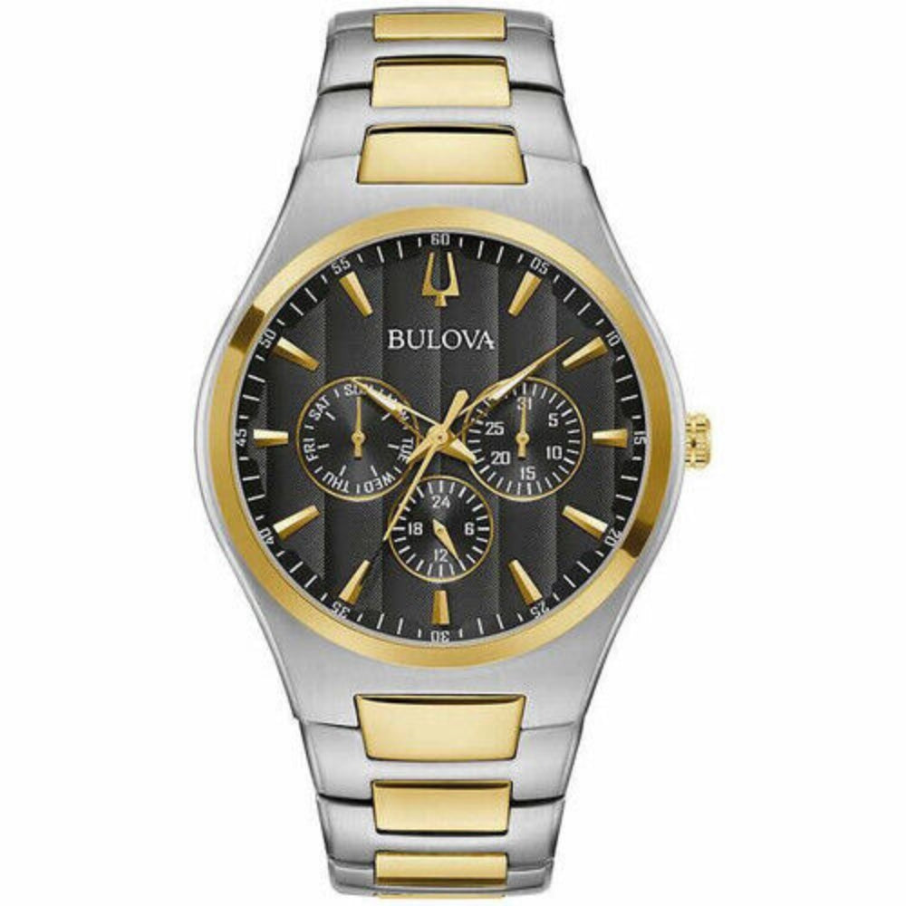 Bulova Black Dial Watch 98C144