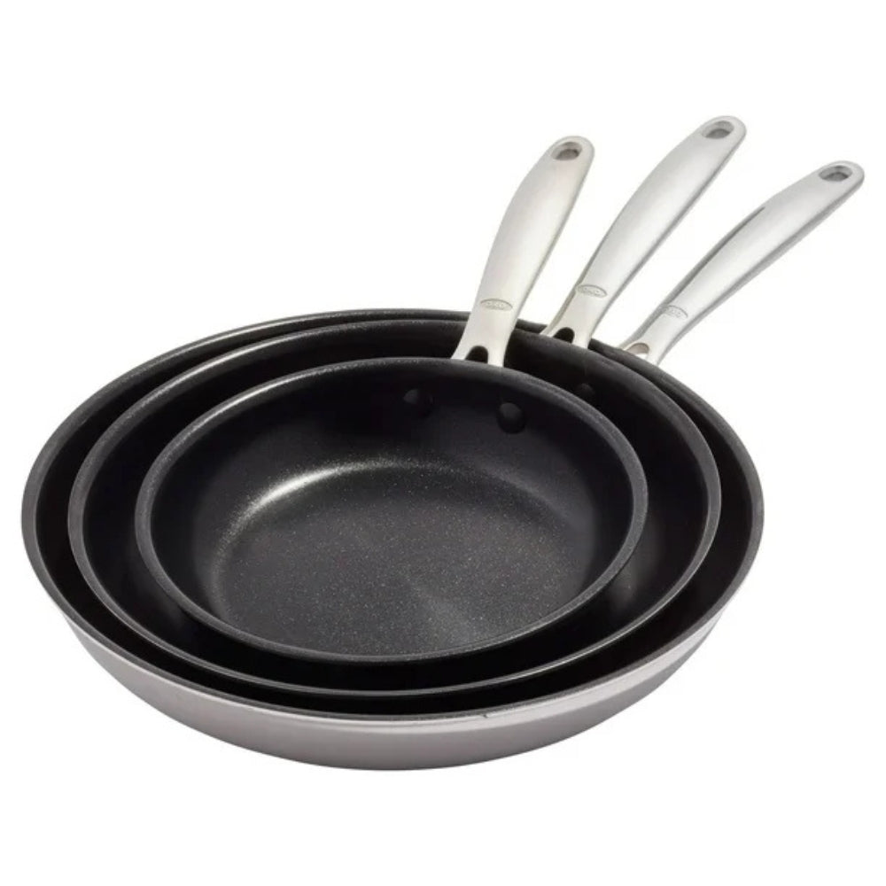 OXO - Ensemble de Poêle Antiadhésive Professionnel, 3 pièces