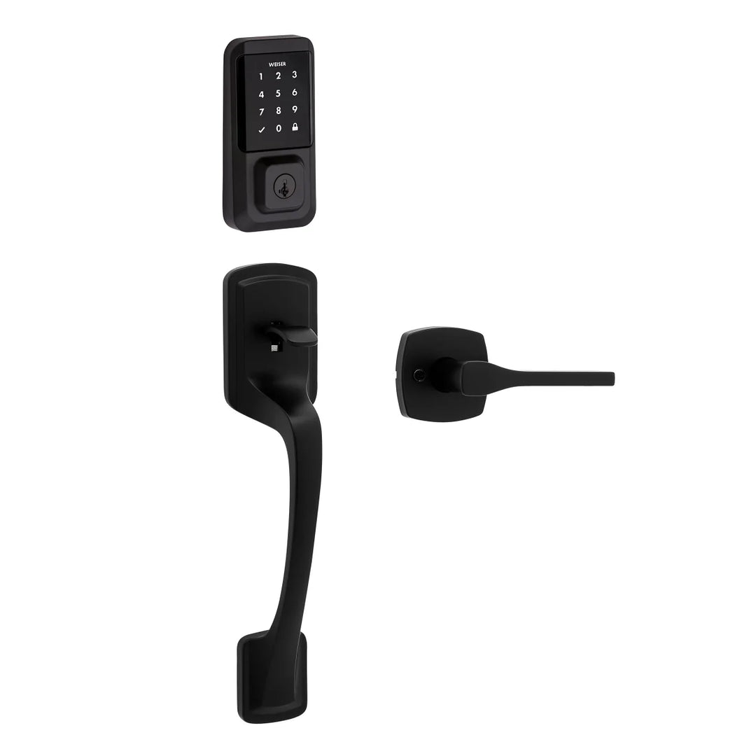 Weiser HALO Touchscreen Deadbolt with Prague Handleset