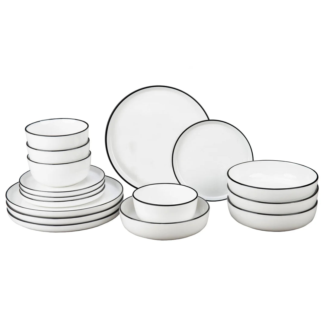 BIA Cordon Bleu - Service de vaisselle en porcelaine Aubry, 16-piècest
