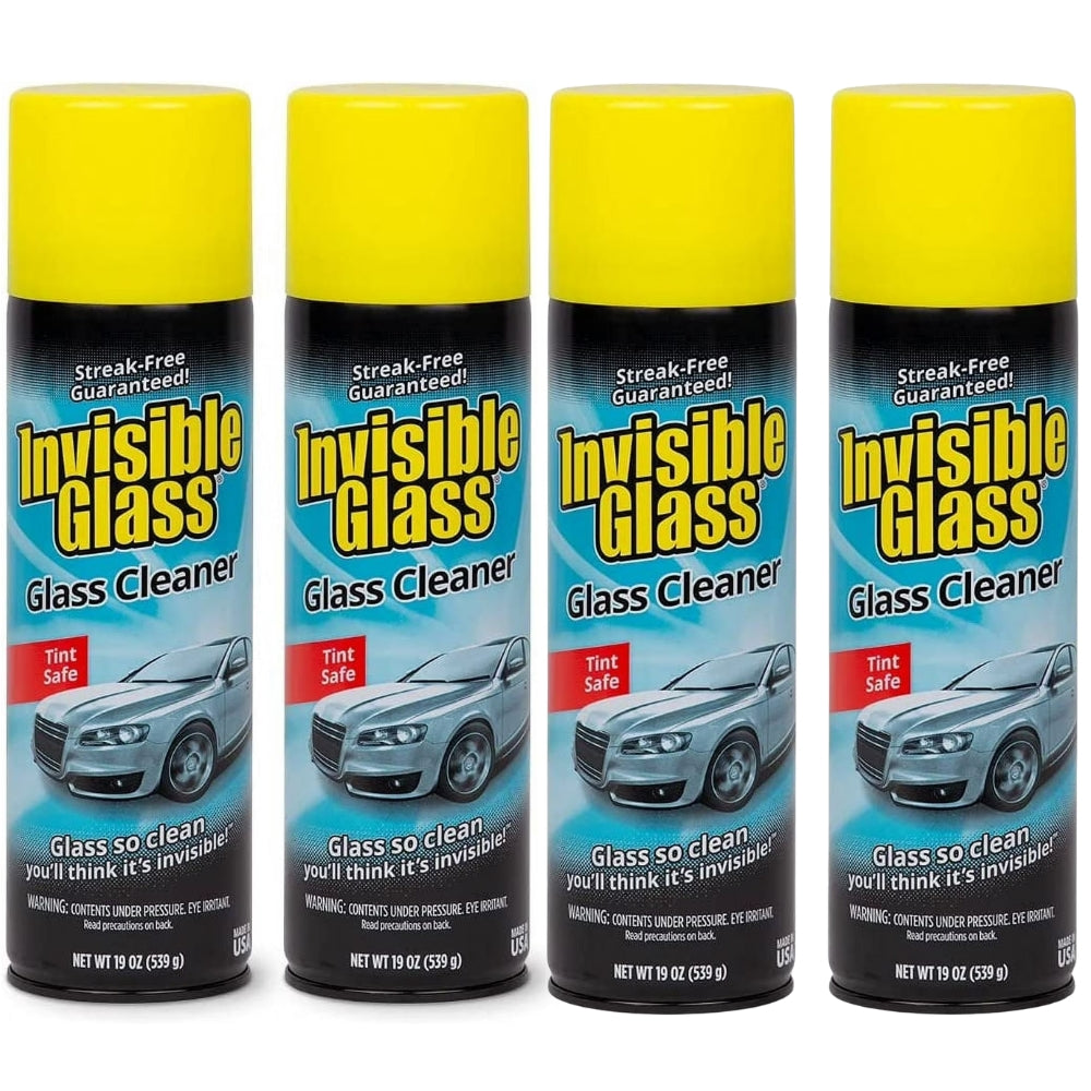 Invisible Glass - Nettoyant vitres et fenêtres, paquet de 4
