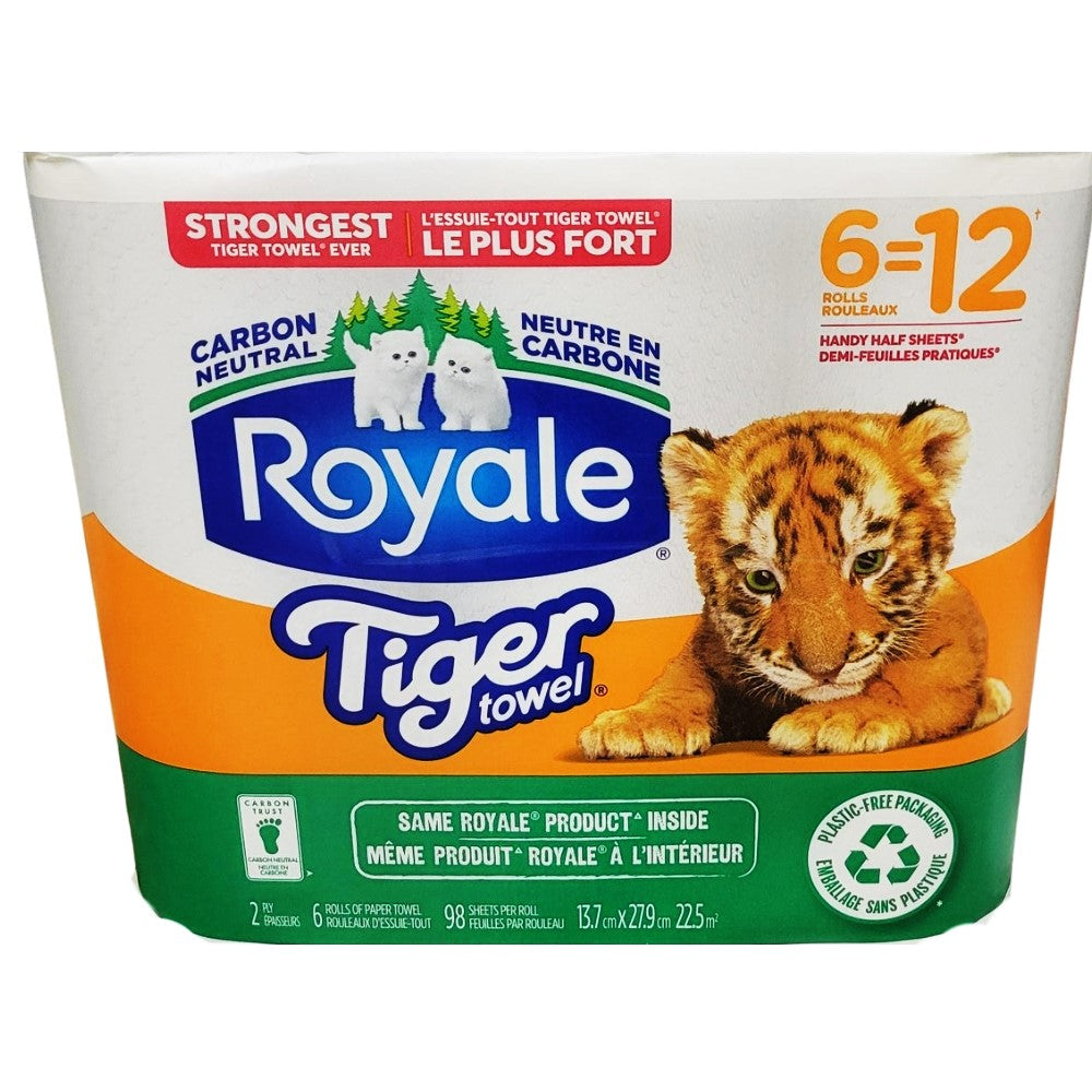 Royale - Essuie-tout Tiger Strong, 6 rouleaux