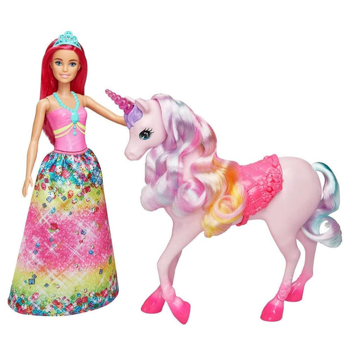 Barbie Dreamtopia Gift Set with Princess Dolls, Mermaid Dolls, Unicorn and Pets