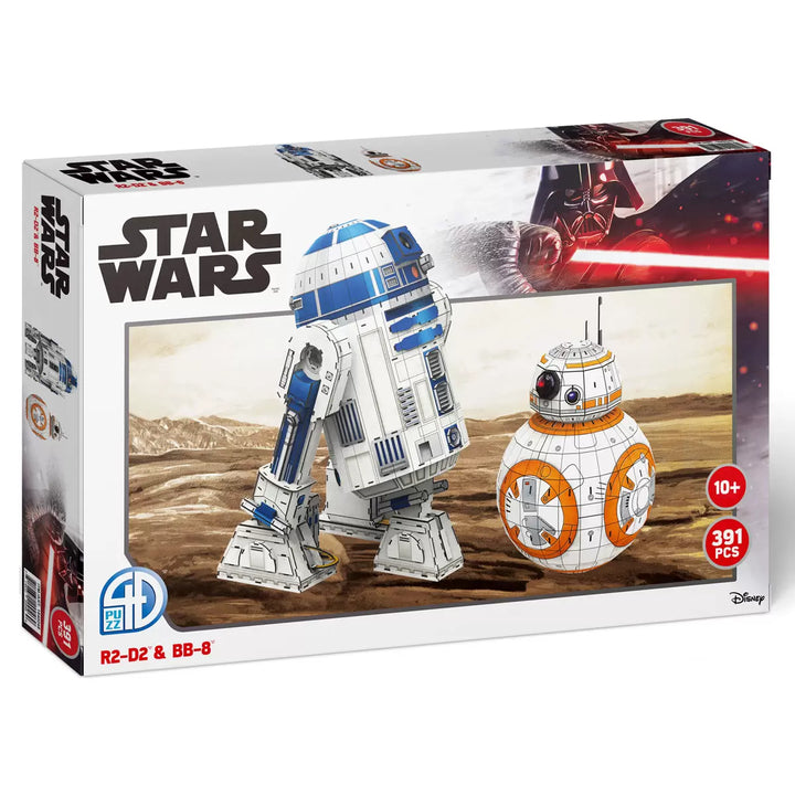 4D Puzz - Star Wars 3D Puzzle with R2-D2 & BB-8