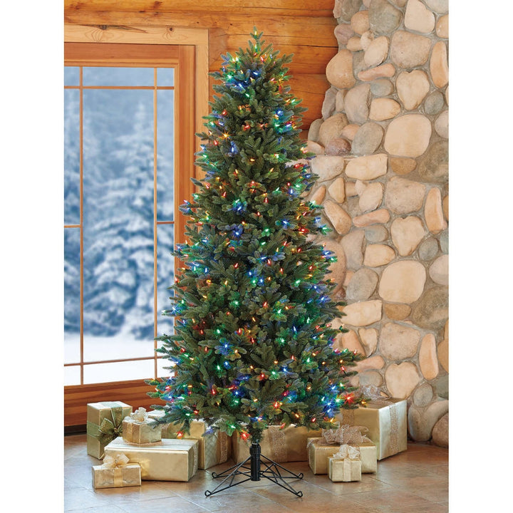 Aspen EZ Connect Slim Pre-Lit Artificial Christmas Tree with 450 SureBright LED Lights - 6.5' (6.5 ft)