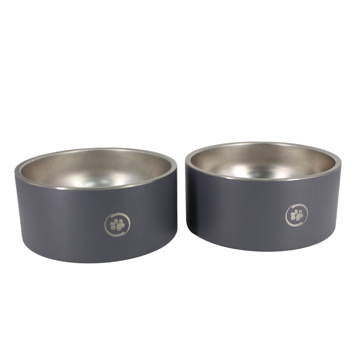 Silver Paw - Ensemble de deux bols pour chiens