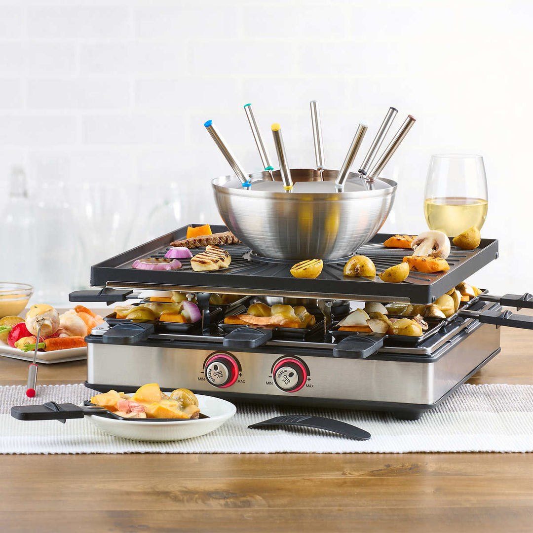 Trudeau 30-Piece Electric Grill and Fondue Combo Set
