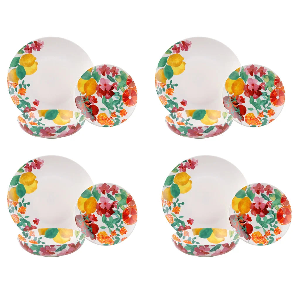 Maxwell & Williams Capri - Service de vaisselle en porcelaine, 12 pièces