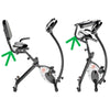 Marcy - Vélo d'exercice pliable avec siège à dossier haut