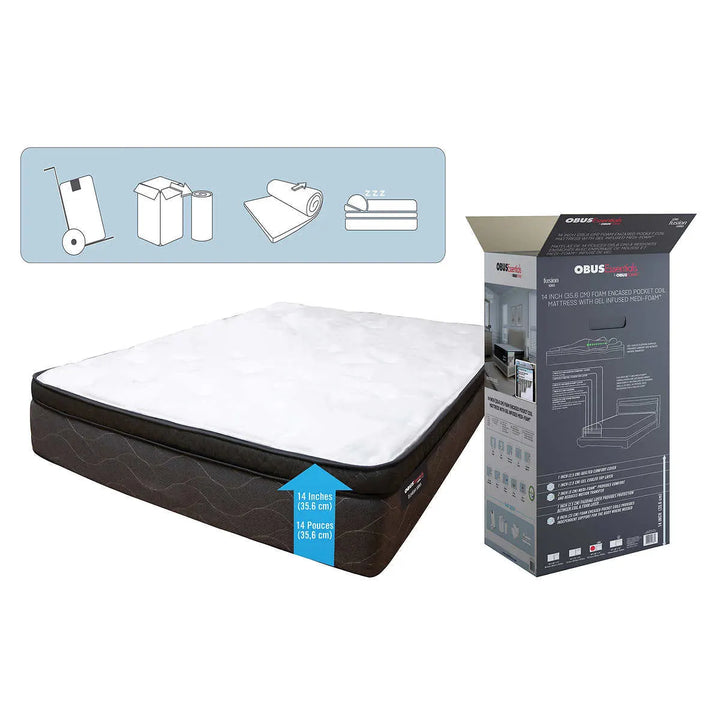 ObusForme - Matelas Fusion ObusEssential de 35,6 cm (14 po)