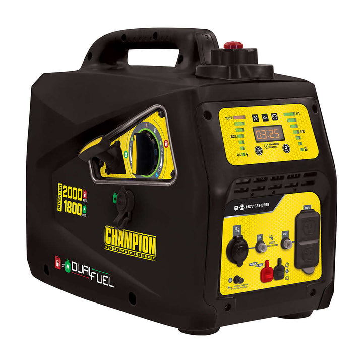 Champion 2000W Dual Fuel Portable Inverter Generator