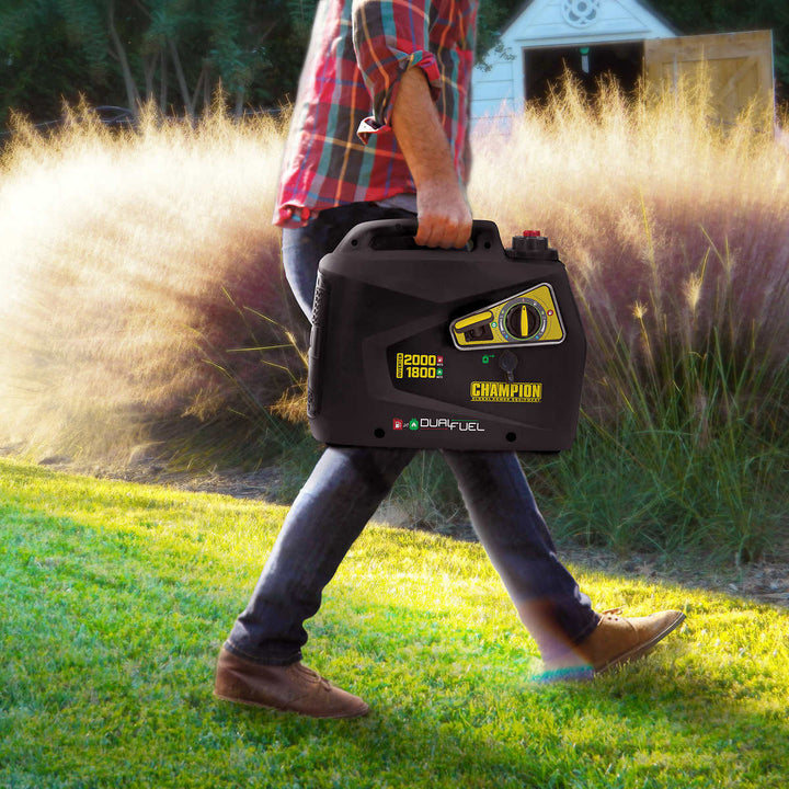 Champion 2000W Dual Fuel Portable Inverter Generator