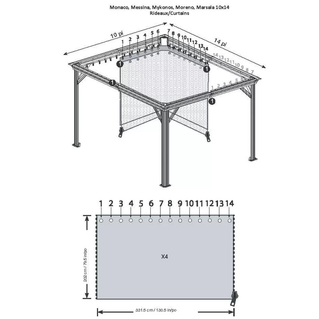 Sojag Gazebo Curtains
