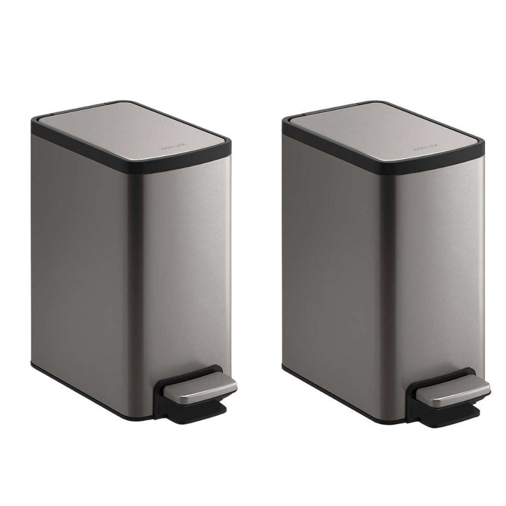 Kohler 2-Pack 6L Pedal Trash Can