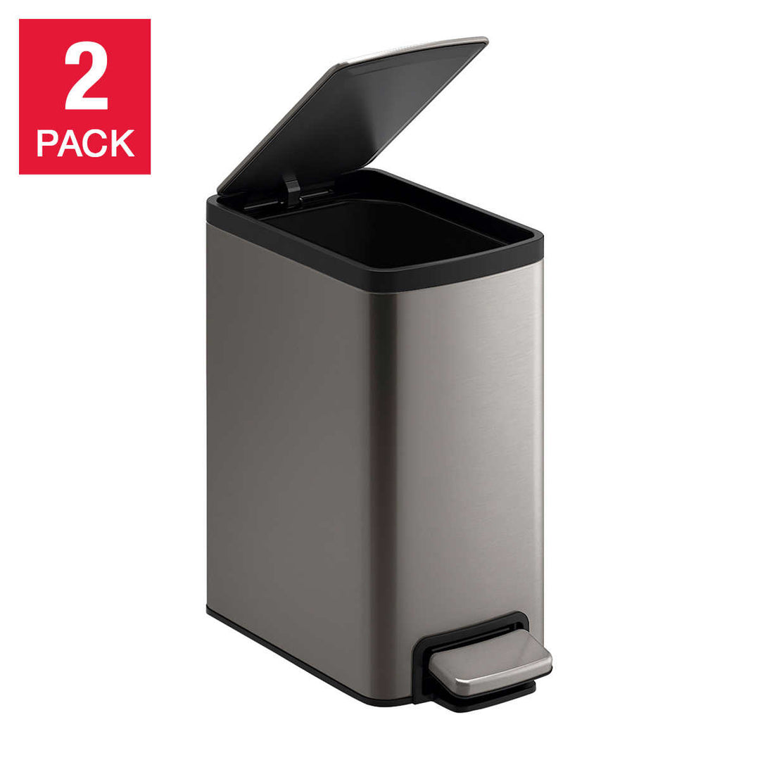 Kohler 2-Pack 6L Pedal Trash Can