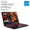 Acer - NITRO 5 AN517-54-582A Gaming Laptop, I5-11400H