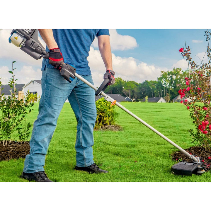 LawnMaster - 25cc Electric Start Pull-Stop Gas Brushcutter