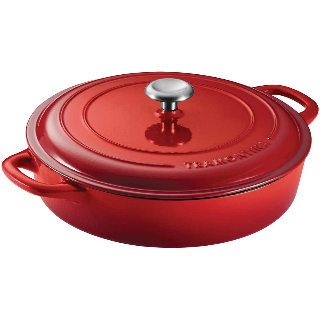Tramontina - Enameled Cast Iron Braiser, 3.8 L (4 quarts)