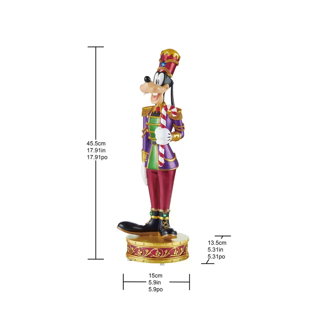Disney Christmas Mickey and Dingo Nutcracker with LED Lights and Sounds