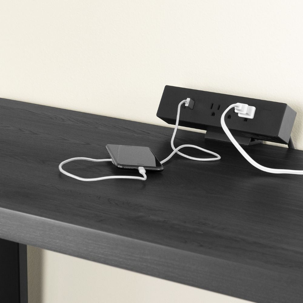 South Shore L-Shaped Desk with Power Bar