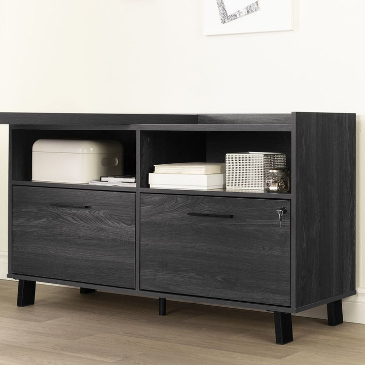 South Shore L-Shaped Desk with Power Bar
