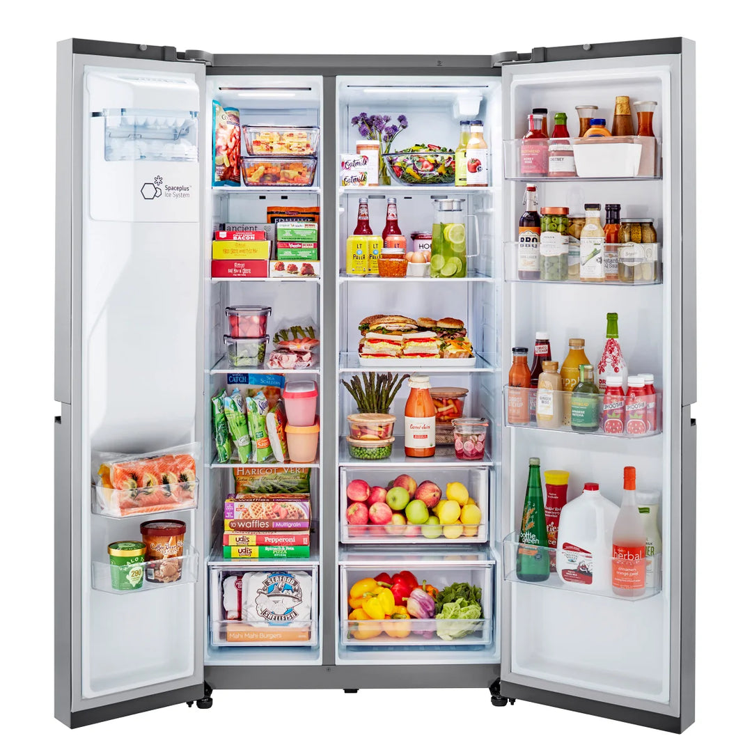 LG Side by Side Refrigerator with Smooth Touch Dispenser