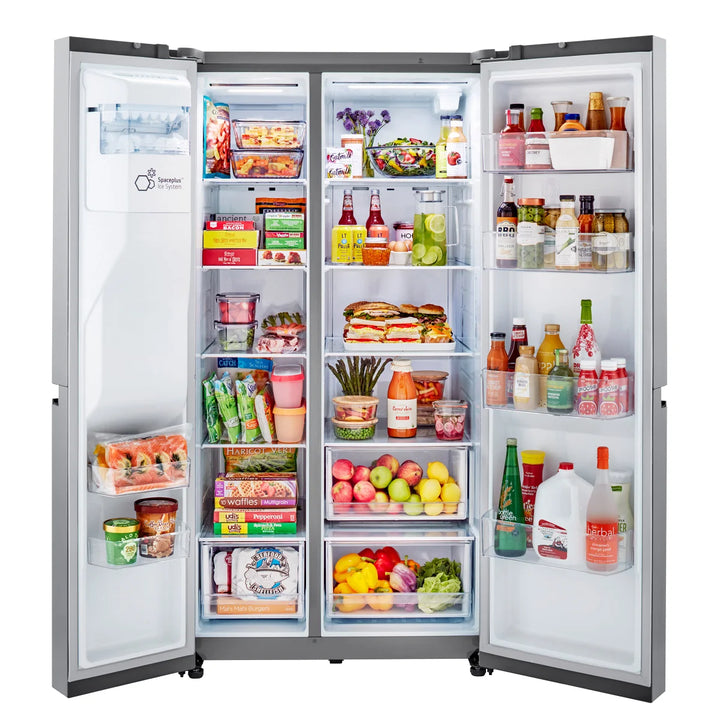 LG Side by Side Refrigerator with Smooth Touch Dispenser