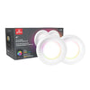 Globe - Luminaire encastré intelligent à DEL mince de 4 po 2pcs
