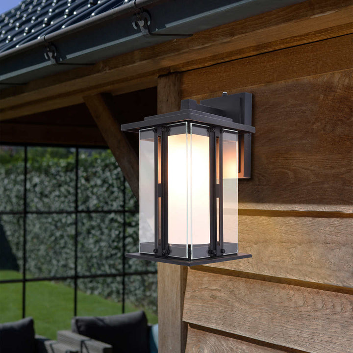 Lutec - Lanterne murale d'extérieur à DEL de style artisan