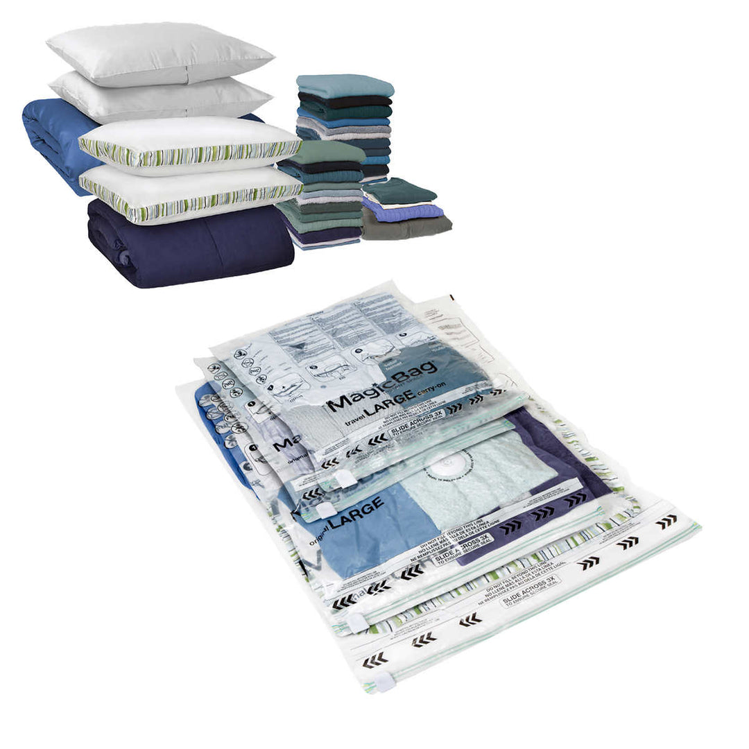 MagicBag Vacuum Compression Storage Bag Set - 15-Pack