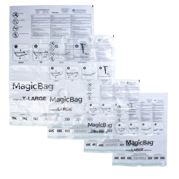 MagicBag Vacuum Compression Storage Bag Set - 15-Pack