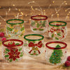 6-Piece Glass Candle Holder Set