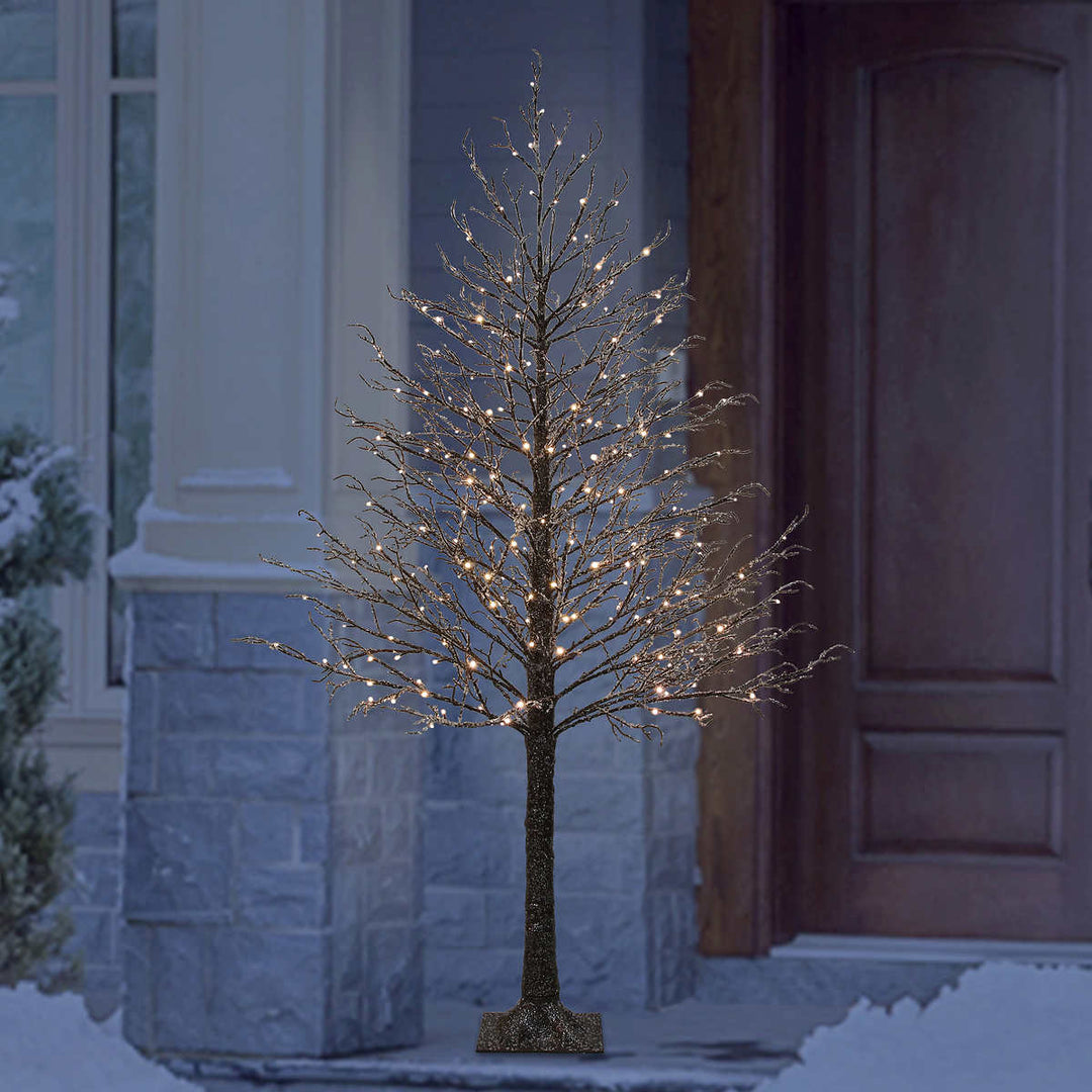 Iced Tree with LED Lights - 2.1 m (7 ft)