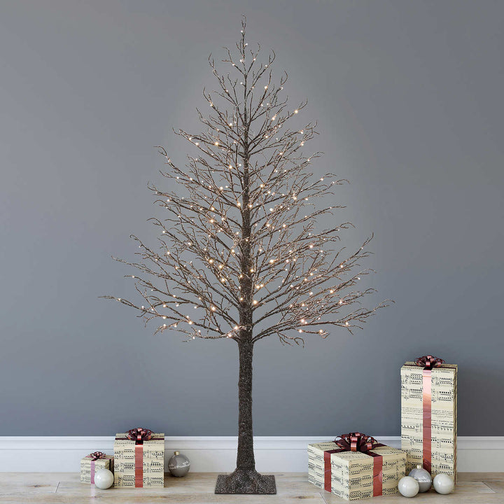 Iced Tree with LED Lights - 2.1 m (7 ft)