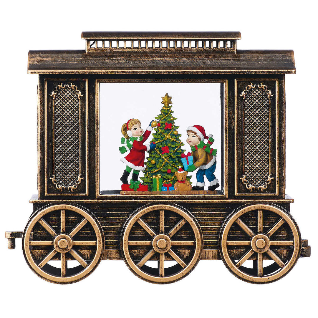 Holiday Express 2-Piece Train Set with Glitter