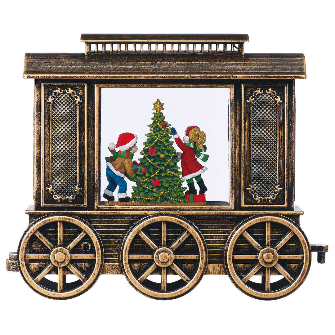 Holiday Express 2-Piece Train Set with Glitter