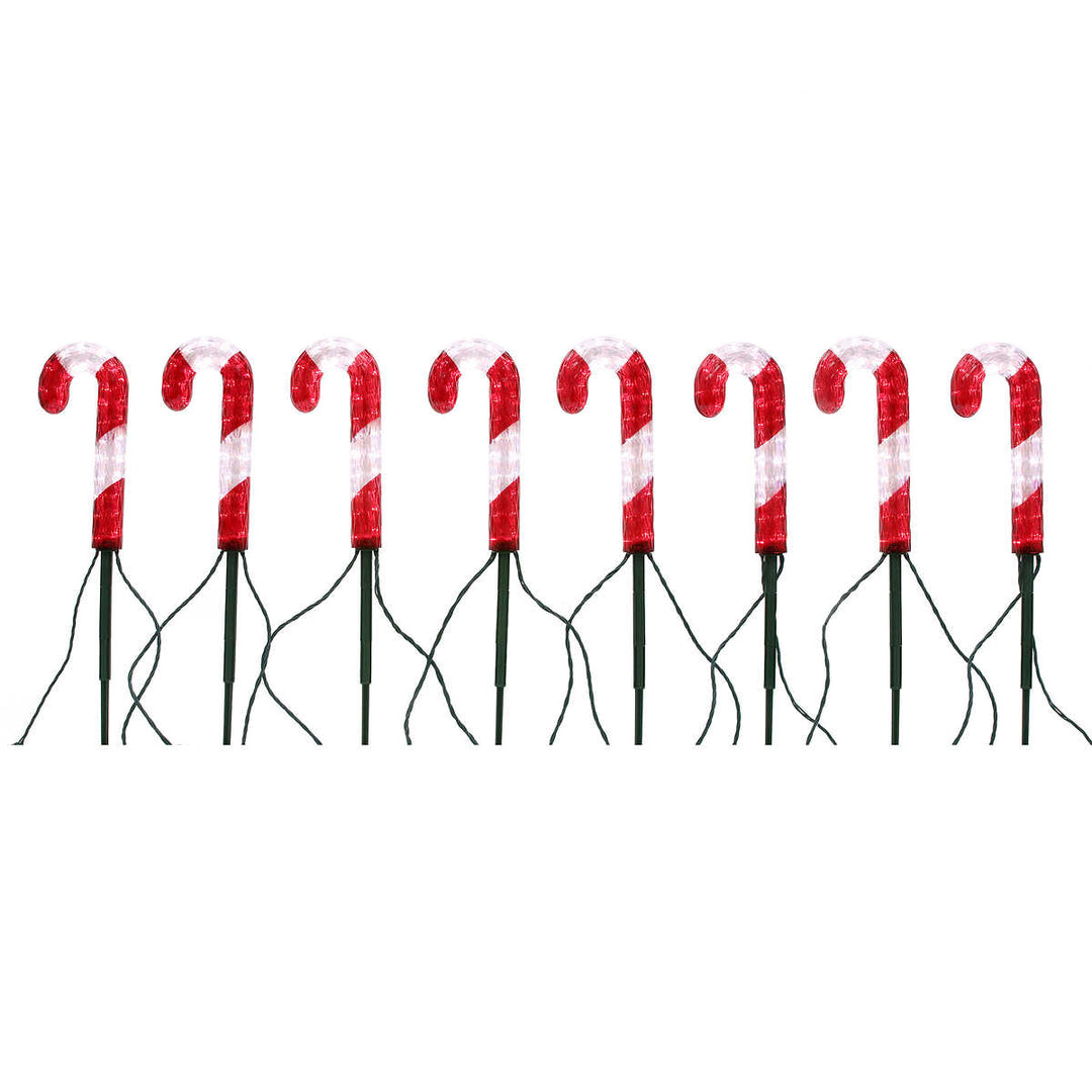 8-Piece Candy Cane Lights