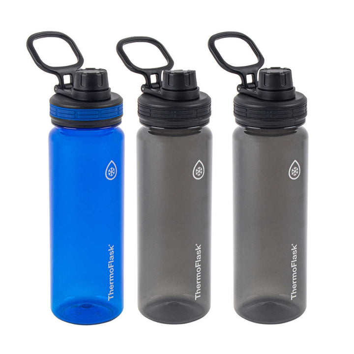 Thermoflask - 709ml (24oz) Tritan Water Bottles, 3 Pack