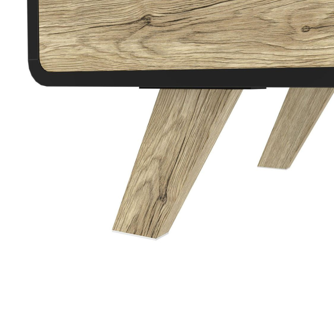 Bestar Alhena - 48W coffee table in uv black oak and sand brown