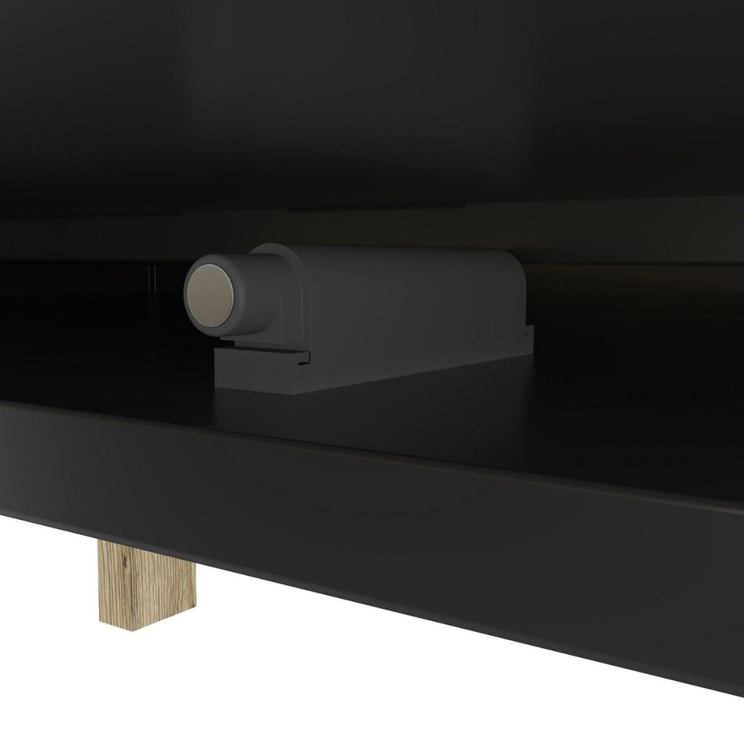 Bestar Alhena - 48W coffee table in uv black oak and sand brown