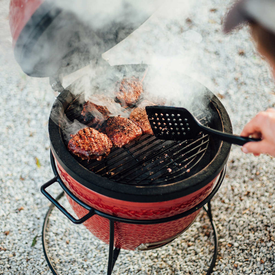 Kamado Joe - 34.3 cm Charcoal BBQ in Blaze Red with Cover