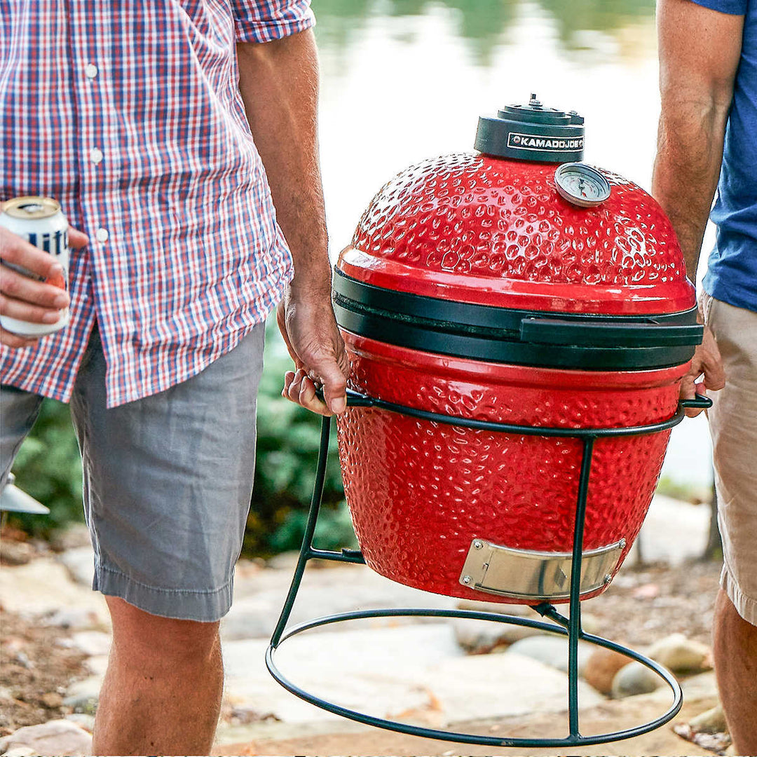 Kamado Joe - 34.3 cm Charcoal BBQ in Blaze Red with Cover