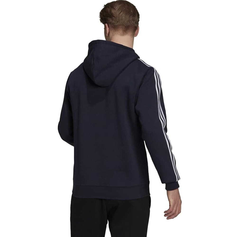 Adidas - Chandail à capuche en polaire à logo 3 bandes