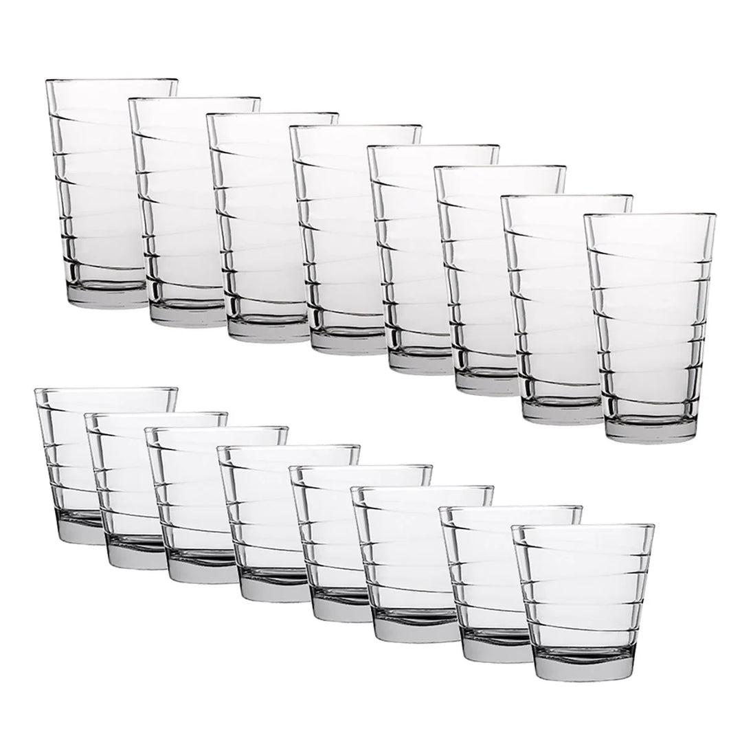 Anchor Hocking Swivel 16-Piece Glassware Set