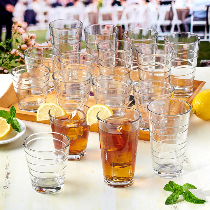 Anchor Hocking Swivel 16-Piece Glassware Set