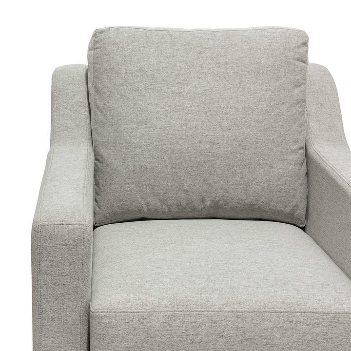 Minhas Laurent Smoke Fabric Swivel Chair
