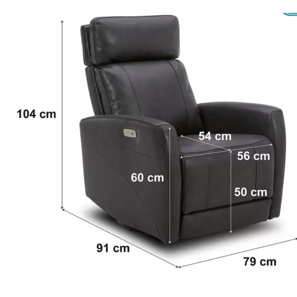Gilman Creek - Fauteuil inclinable électrique en cuir