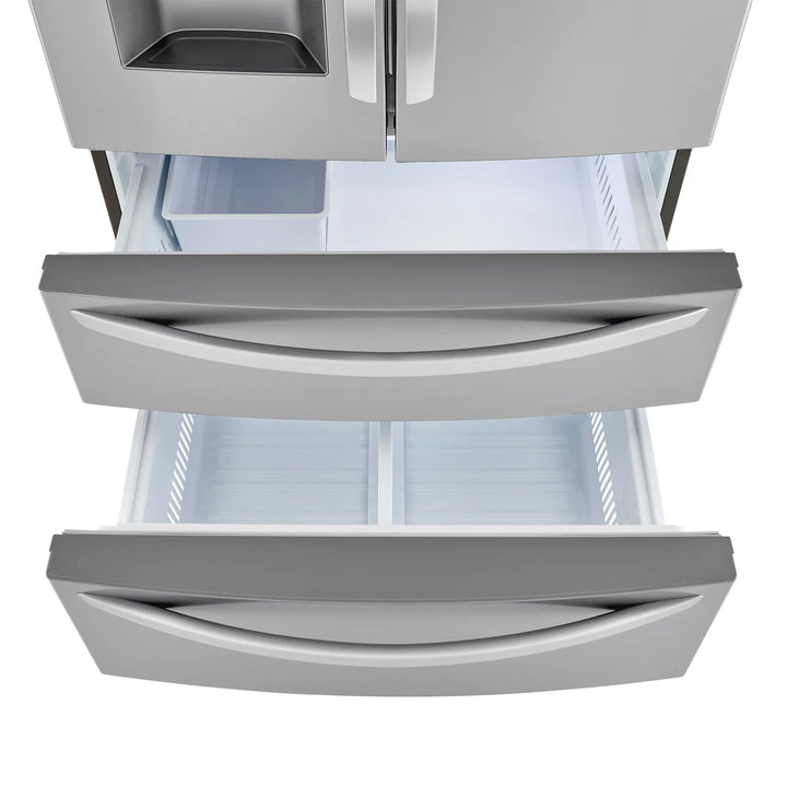 LG - Réfrigérateur 4 portes résistant aux taches de 36 po et 28 pi³